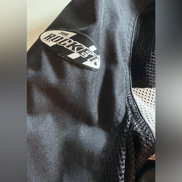 Joe Rocket Women's Black and Silver Bomber Jacket 2XL - Picture 6 of 8